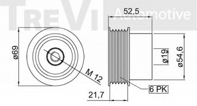 TREVI AUTOMOTIVE ap1156 -  Механизм свободного хода генератора